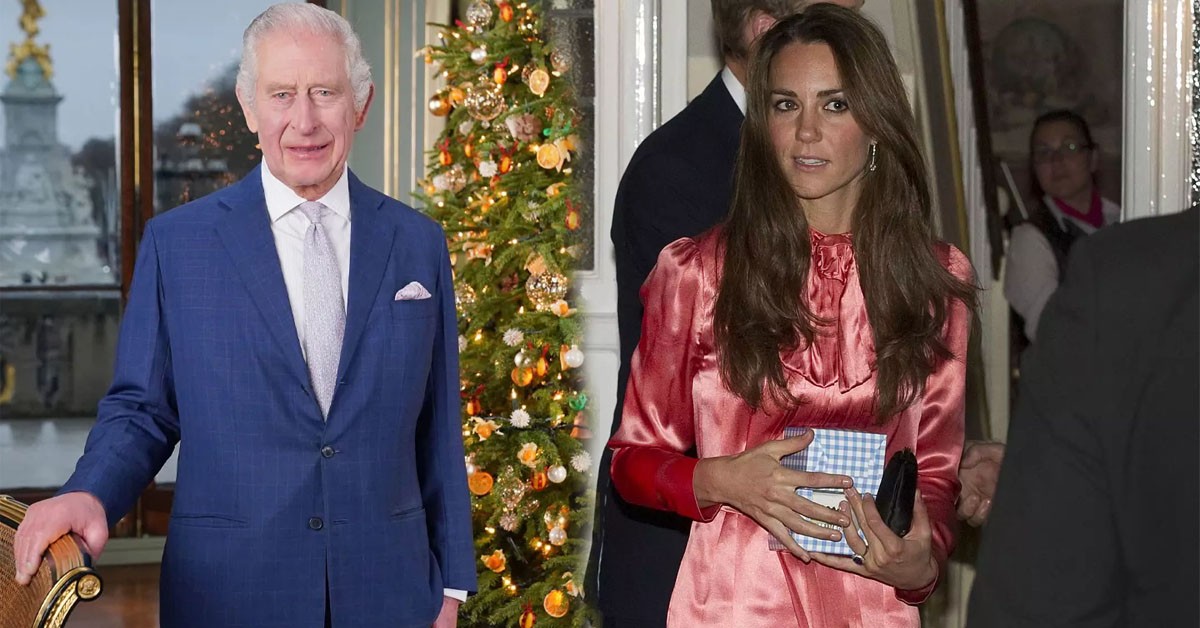 Catherine STOLE THE SHOW in sparkling pink dress at King Charles's Christmas luncheon party 😍😍